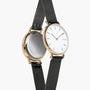 White Mini Solar Watch | Black Mesh