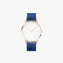 White Solar Watch | Blue Mesh