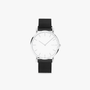 White Solar Watch | Black Mesh