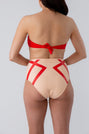 Adele Highwaist Bikini Bottom Delicate Red