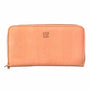 Cork Leather Zip Wallet - Salmon