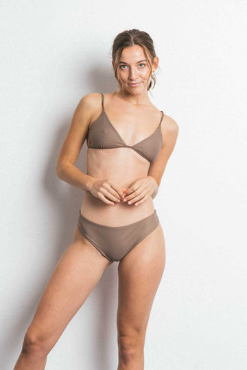 MALU TRIANGLE BIKINI TOP – COCONUT