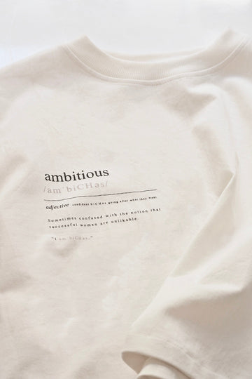 Short sleeve crop t-shirt - Ambitious
