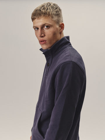 Stehkragen Sweatshirt aus Organic Cotton