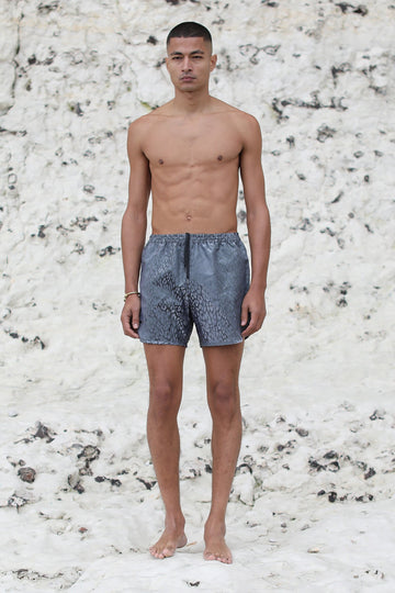 Leopard Space Active Swim Shorts