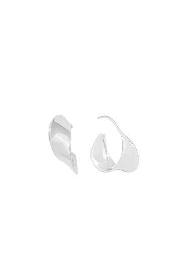 Allouette Hoops Silver Earrings