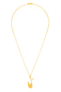 Heirloom 'J' Alpha Charm Necklace