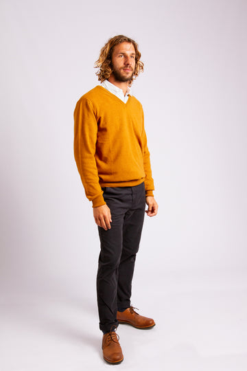 Classic Lambswool Pullover Mustard