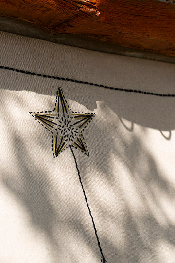 ASTRON Hand embroidered cotton wall hanging