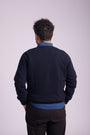 Classic Lambswool Pullover Navy Blue