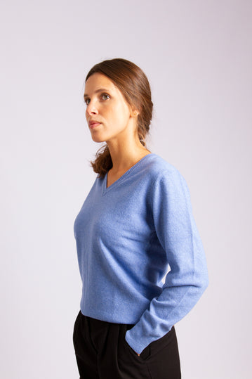 Classic Lambswool Pullover Light Blue