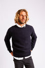 Crew Neck sweater with a fisherman plait pattern
