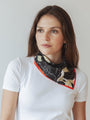 La Dame Aux Camélias - silk scarf 45 cm