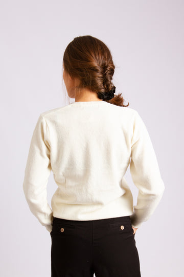 Classic Lambswool Pullover White