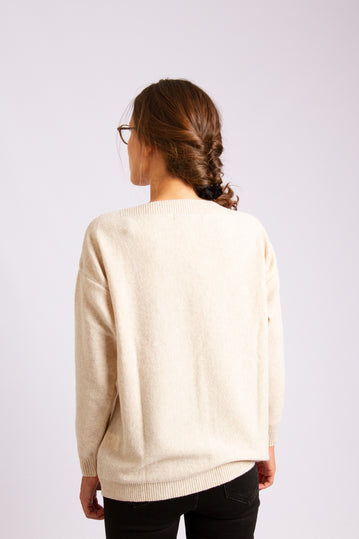 Oversize Sweater Light Beige