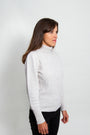Lambswool Turtle-neck Sweater Light Gray