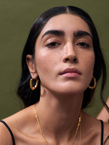 Cleopatra Hoops Earrings