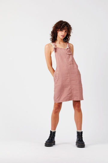 PEGGY Pink - GOTS Organic Cotton Dress by Flax & Loom