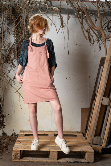 PEGGY Pink - GOTS Organic Cotton Dress by Flax & Loom