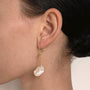 Flat Pearl Earring