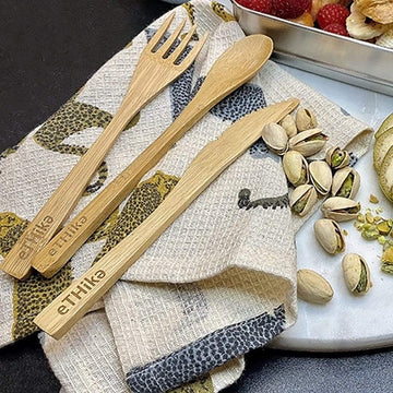 Reusable Bamboo Cutlery Set of 7