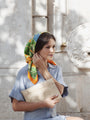 Sevilla Orange - Square Silk Scarf 100 cm