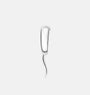 Gili bold sculptural single earring | Sterling Silver - White Rhodium