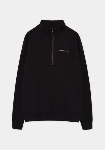 Logo Stick Troyer Sweater black