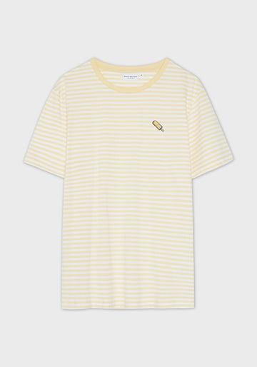 Eis am Stiel T-Shirt light yellow stripes