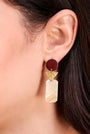 Ela Earrings Berry by Daughters of the Ganges