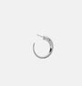 Nias sculptural hoop earrings | Sterling Silver - White Rhodium