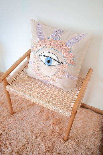 MEDEA Hand Embroidered Cotton Pillowcase  