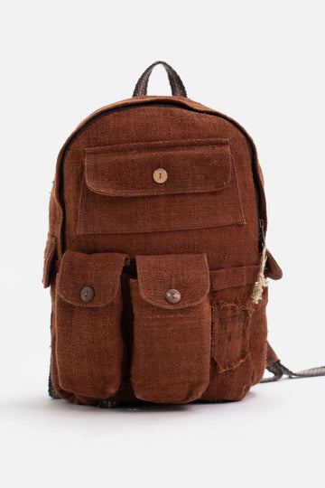Multipockets Backpack 100% Hemp