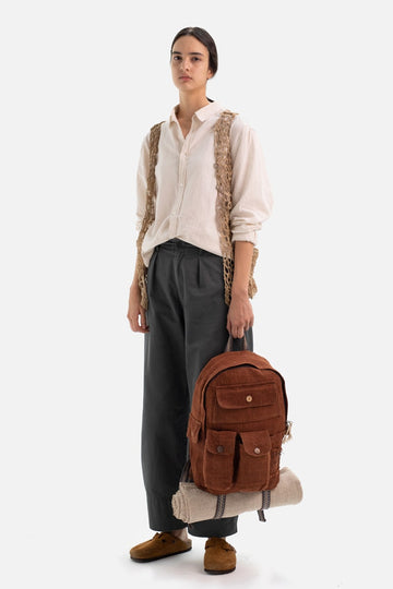 Multipockets Backpack 100% Hemp