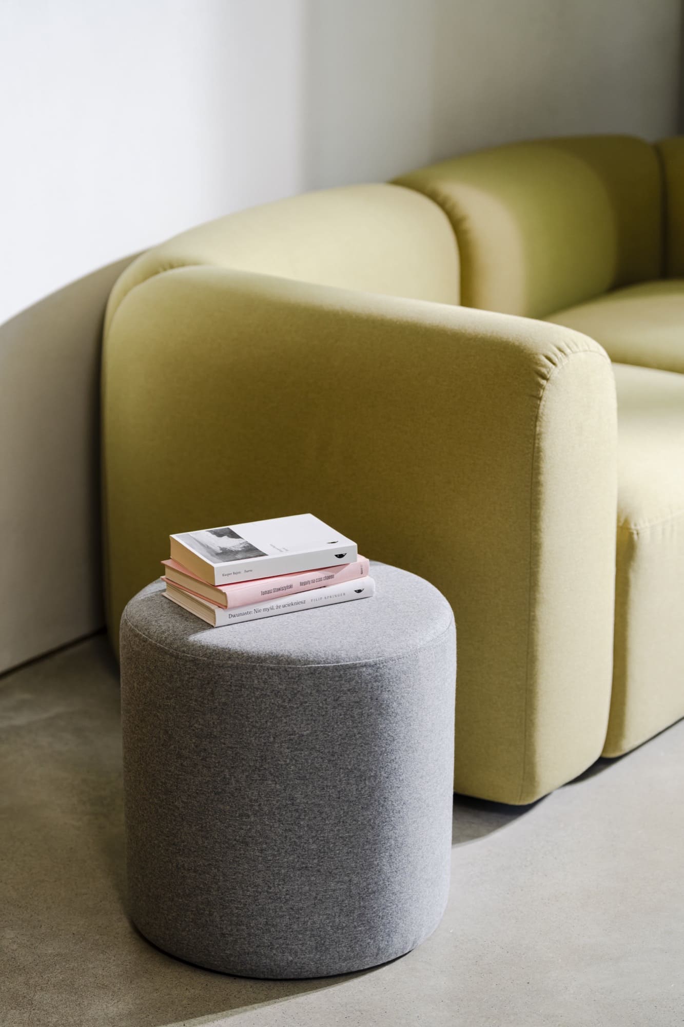 Tall deals pouf stool