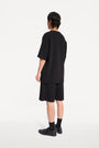 oftt - 01 - oversized waffle t - black - organic cotton - image 4