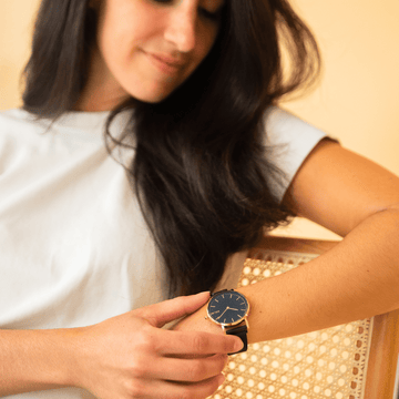 Black Solar Watch | Black Mesh