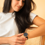 Black Solar Watch | Black Mesh
