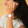White Solar Watch | Black Mesh