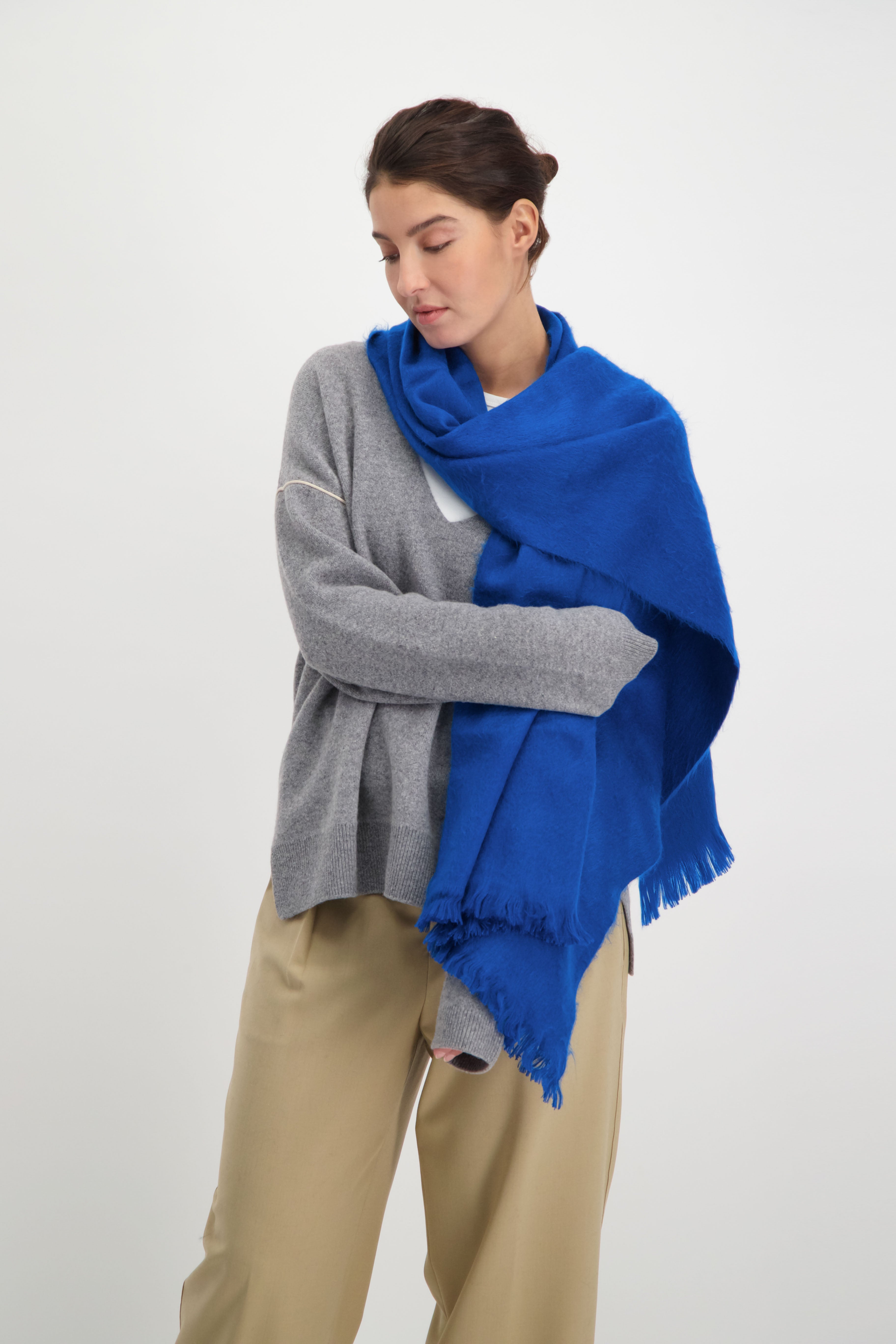 Double Scarf Azure / Royal Blue – staiy.