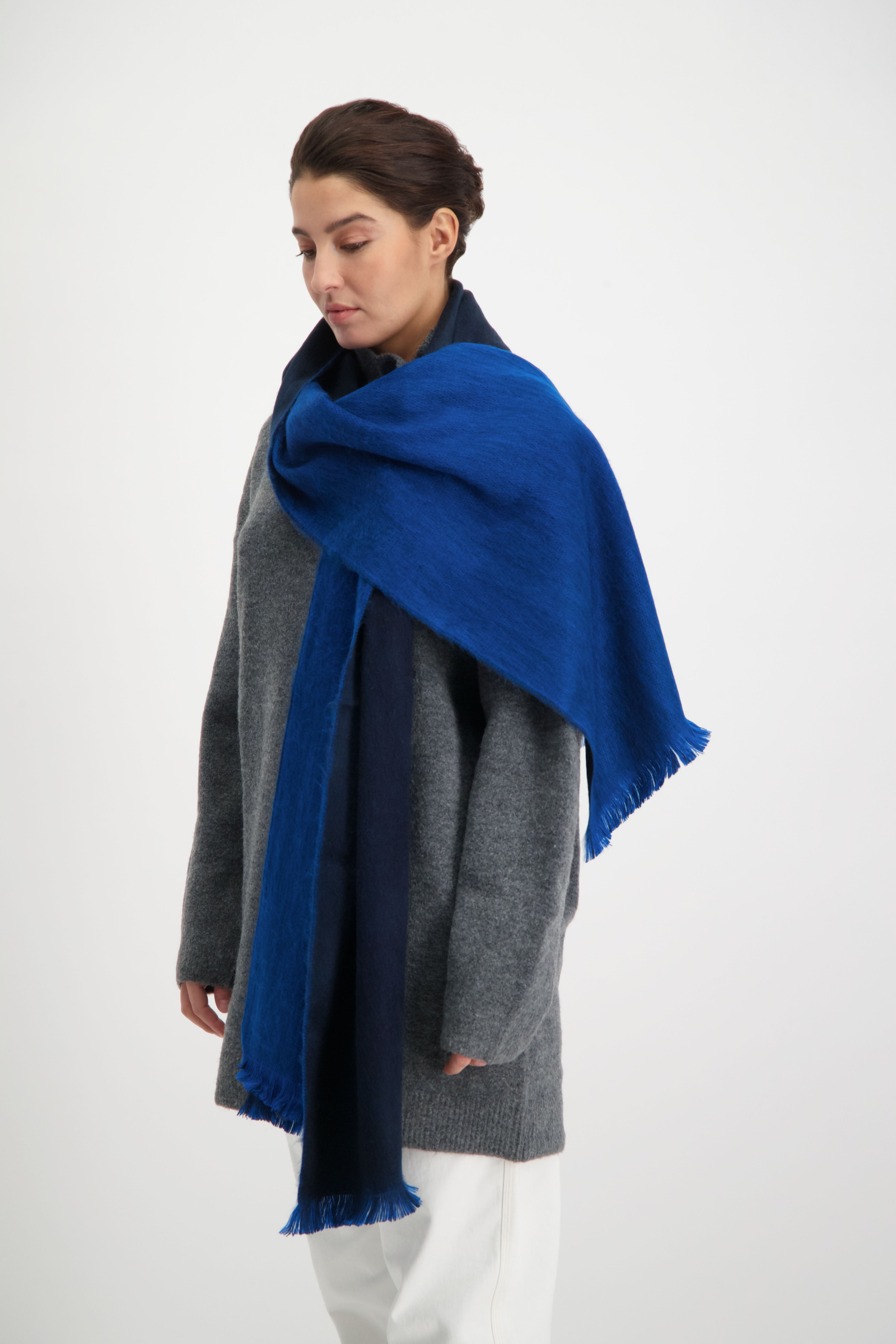 Grey blue scarf