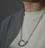 Oversized Karimata statement chunky necklace | Sterling Silver - White Rhodium