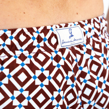 Costume Mare Sostenibile Uomo - Taormina Rosso