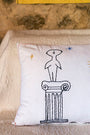 STARGAZER #1 Hand Embroidered Cotton Pillowcase