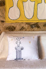STARGAZER #1 Hand Embroidered Cotton Pillowcase