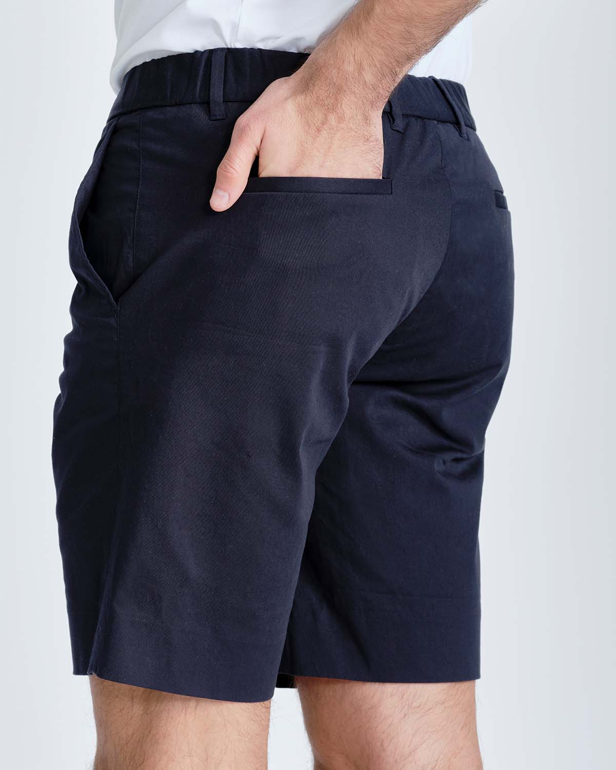 Mens smart navy on sale shorts