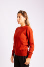 Classic Lambswool Round-Neck Sweater Orange