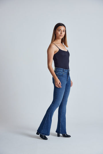 MAVIS Azure - GOTS Organic Cotton Jeans by Flax & Loom