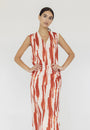 V07 Dress Damo Tile print