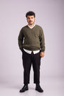Classic Lambswool Pullover Green